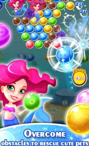 Pop Mermaid 2- Bubble shooter about fiends diving 1