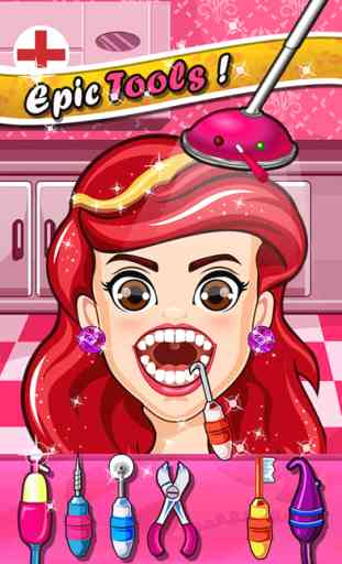 Princess Dentist Salon Doctor Girls Kids Games 1
