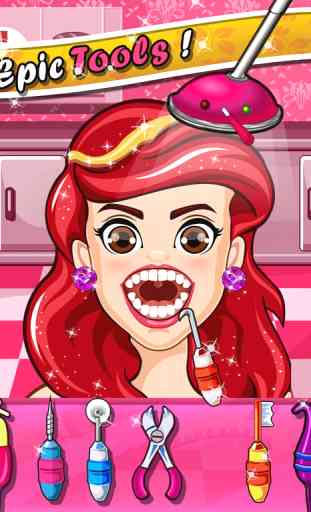 Princess Dentist Salon Doctor Girls Kids Games 4