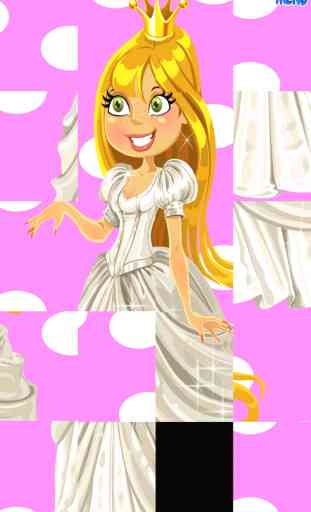 Princess dress up puzzle for girls only - Free Edition 4