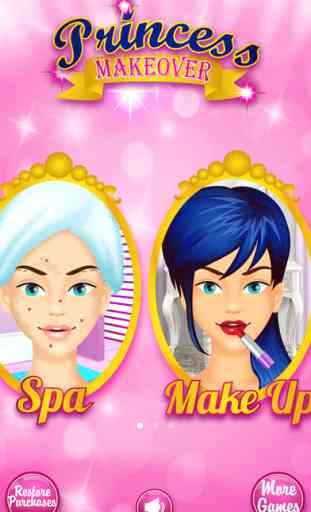 Princess Makeover - Girls Makeup & Dressup Games 1