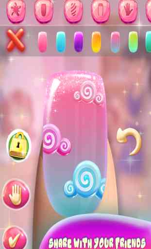 Princess Nail Fashion Salon Party - Girl Party Games 3