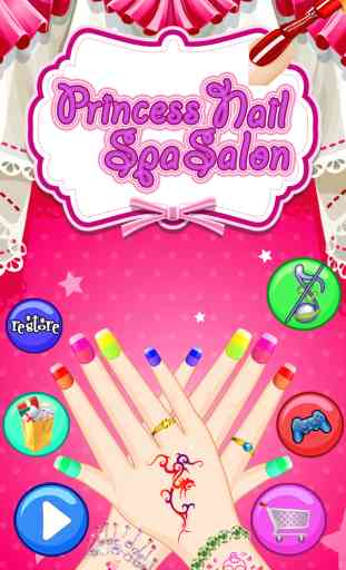 Princess Nails Spa Salon - Beauty fashion art girls games 4