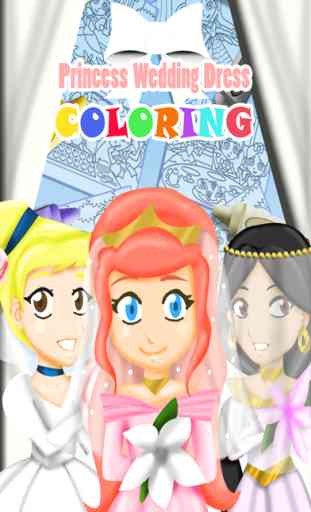 Princess Wedding Dress Coloring - Magical Makeover Book 1