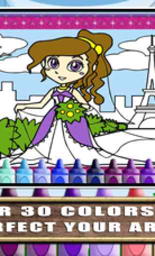 Princess Wedding Dress Coloring - Magical Makeover Book 4