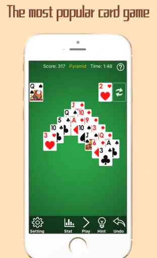 Pyramid Solitaire App - Go Snap Cards Up Now 1