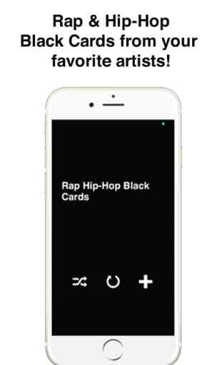 Rap Hip-Hop Black Cards 1