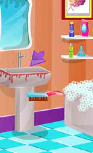 Rapunzel Bathroom Cleaning 1