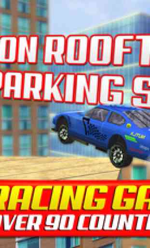Roof Jumping Stunt Driving Parking Simulator - Real Car Racing Test Sim Run Race Games 2