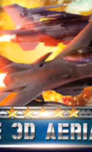 S3 Deadly fighter Jet Battle : Extreme Military War planes ( f-16,f-18,f-22 ) 3D dogfight Attack 1