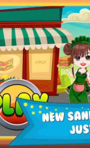 Sandwich Lunch Food Maker Mania - sim mama story & make cooking dash games for kids 1