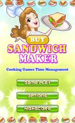 Sandwiches Maker Free - Cooking Games Time Management : the Best ingredients making Fun Game for Kids and girls - Cool Funny 3D meal serving puzzle App - Top Addictive Sandwich cookery Apps 1