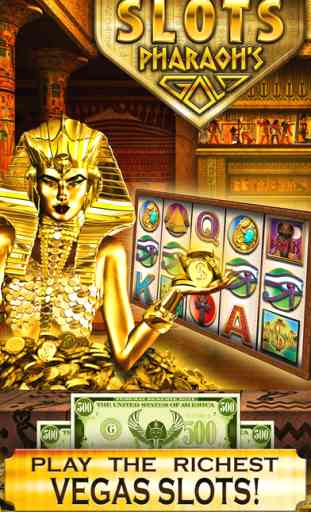 Slots Pharaoh's Gold - All New, VIP Vegas Casino Slot Machine Games 1