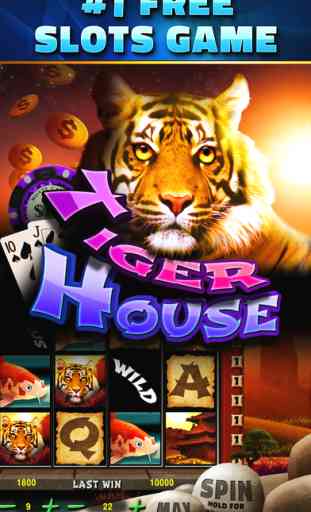 SLOTS - Tiger House Casino! FREE Vegas Slot Machine Games of the Grand Jackpot Palace! 1