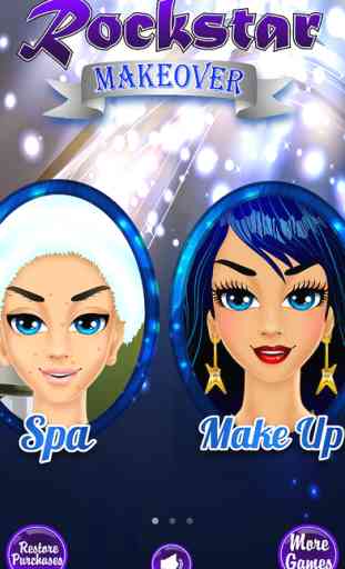 Rockstar Makeover - Girl Makeup Salon & Kids Games 1