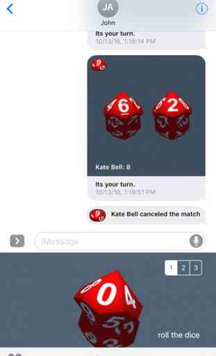 RPG D10 Role-Player Dice for iMessage 1