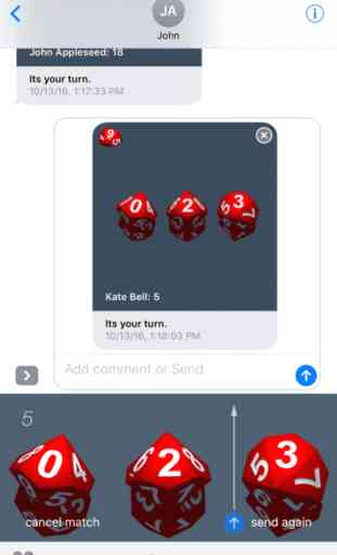 RPG D10 Role-Player Dice for iMessage 4