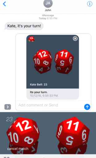 RPG D12 Role-Player Dice for iMessage 1