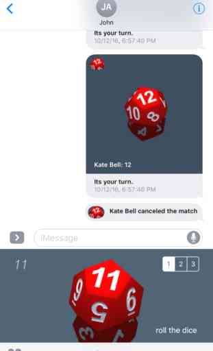RPG D12 Role-Player Dice for iMessage 3