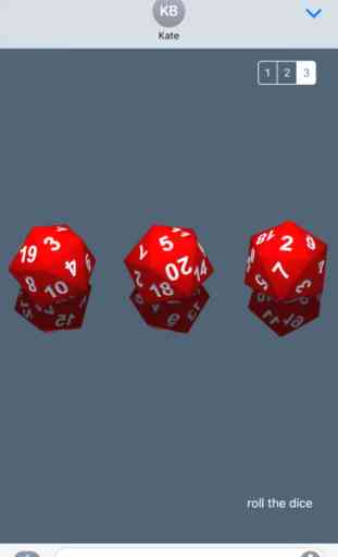 RPG D20 Role-Player Dice for iMessage 2