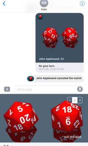 RPG D20 Role-Player Dice for iMessage 3