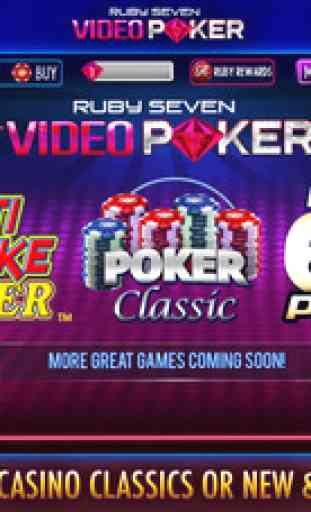 Ruby Seven Video Poker | Top Classic Video Poker 3