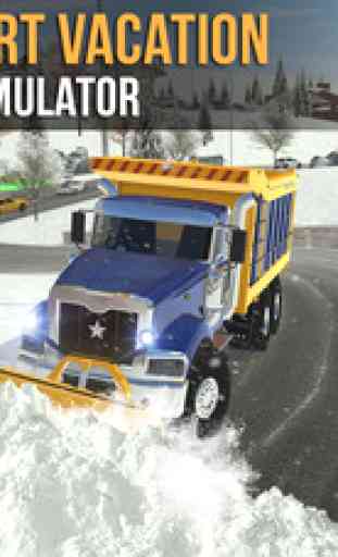 Ski Resort Parking Sim Ice Road Snow Plow Trucker 1