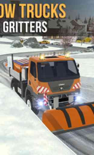 Ski Resort Parking Sim Ice Road Snow Plow Trucker 2