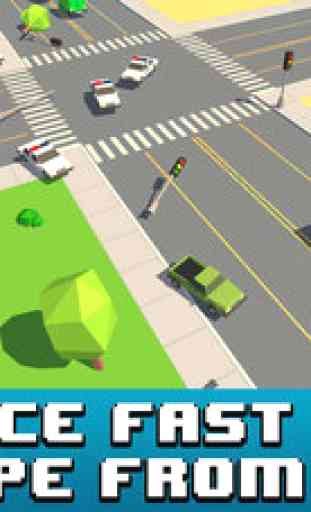 Smashy Car Race 3D: Pixel Cop Chase 2