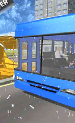 Snow Bus Driver Simulator 2017 3