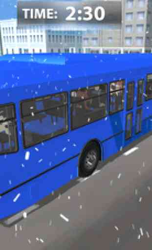 Snow Bus Driver Simulator 2017 4