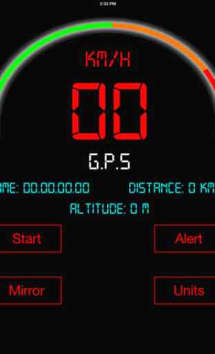 Speedometer - Digital Recorder High Speed Average Limit Alert - GPS Check Speed Test Distance & Altitude 3