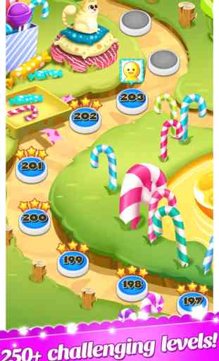 Sugar Crack 6 - Best trivia game of match color candy to pop bubble 3