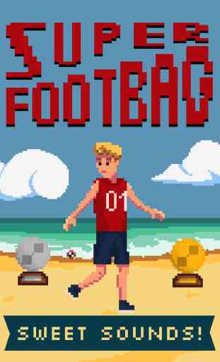 Super Footbag - World Champion 8 Bit Hacky Ball Juggling Sports Game 4