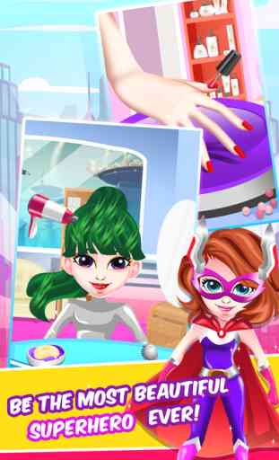Superhero Princess Hair Salon - fun nail makeover & make-up spa girl games for kids! 1