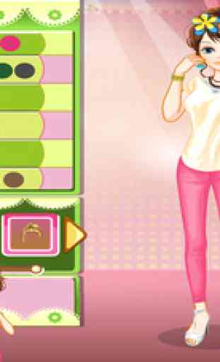 T-shirt Girls - Dress up and make up game for kids who love fashion t-shirts 2