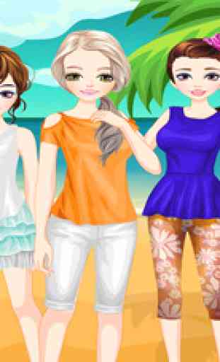 T-shirt Girls - Dress up and make up game for kids who love fashion t-shirts 4