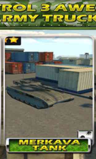 Tank Parking Blitz Race with Heavy Army Trucks, Missile launcher and Tanks 2
