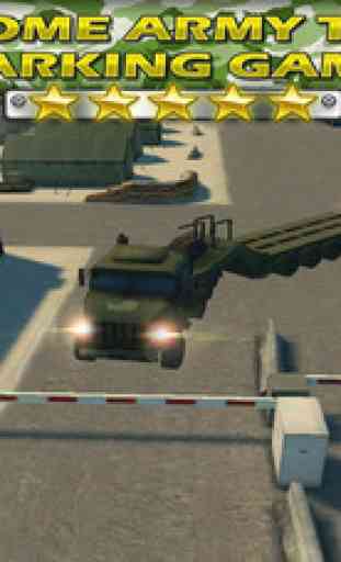 Tank Parking Blitz Race with Heavy Army Trucks, Missile launcher and Tanks 3