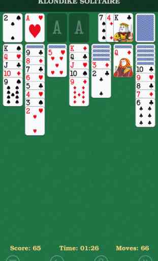 Solitaire. Free Klondike patience card game 1