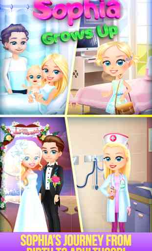 Sophia Grows Up - Makeup, Makeover, Dressup Story 1