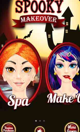 Spooky Makeover - Halloween Makeup & Kids Games 1