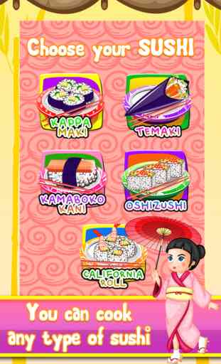Sushi Food Maker Cooking Kid Game (Girls & Boys) 4