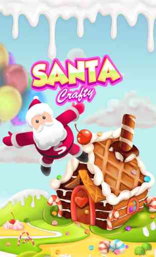 Sweet Santa Crafty - Christmas candy gems puzzle 1