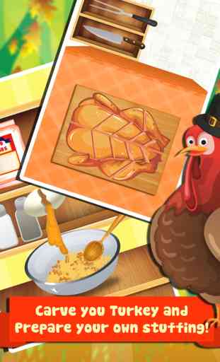 Thanksgiving Dinner Food Maker Salon - fun lunch cooking & making games for kids 2 (boys & girls) 3