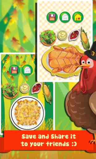 Thanksgiving Dinner Food Maker Salon - fun lunch cooking & making games for kids 2 (boys & girls) 4