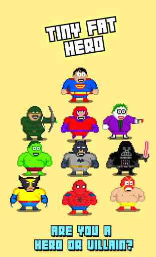 Tiny Fat Hero - Play Free 8-bit Retro Pixel Fighting Games 1