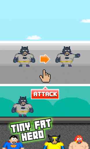 Tiny Fat Hero - Play Free 8-bit Retro Pixel Fighting Games 2
