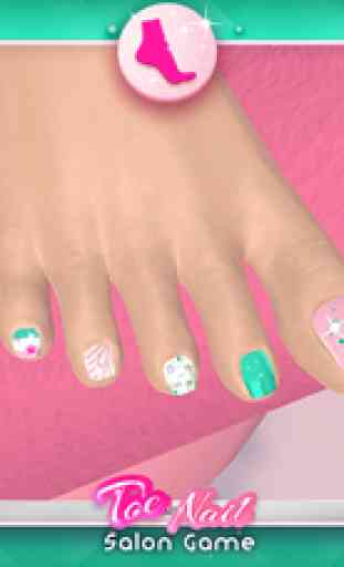 Toe Nail Salon Game for Fashion Girls: Foot Nail Makeover and Pedicure Designs 4