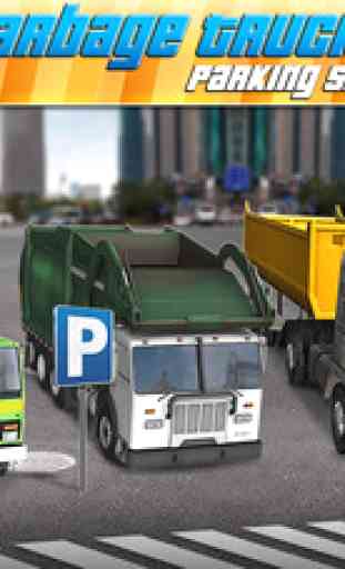 Trash Truck Parking Simulator Game - Real Monster Garbage Car Driving Test Racing Games 1